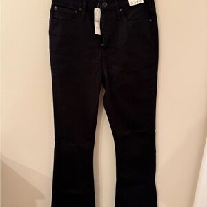J. Crew Women's Elegant Black Wide Leg Jeans